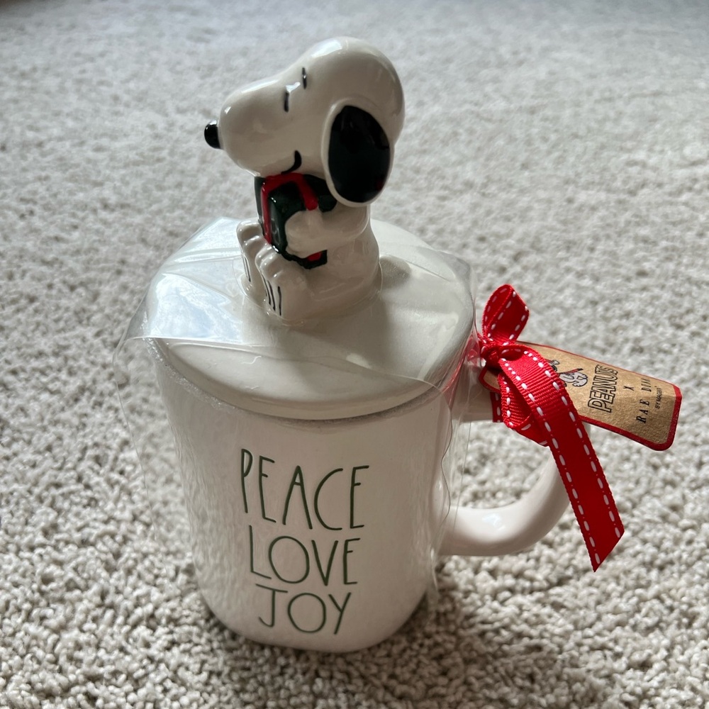Rae Dunn Snoopy Holiday Mug